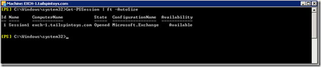 Exchange 2010 Remote PowerShell PSSession Details