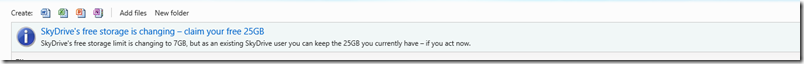 SkyDrive Claim 25GB Storage