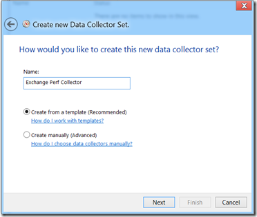 PerfMon Create New Data Collector Set