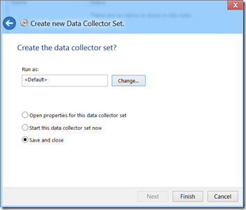 PerfMon Create Data Collector Set