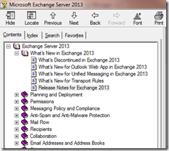 Exchange 2013 RTM Help File