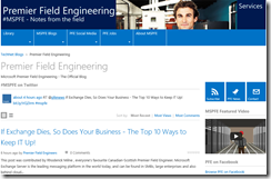 MSPFE TechNet Blog Site - Showing Rhoderick Milne's posts