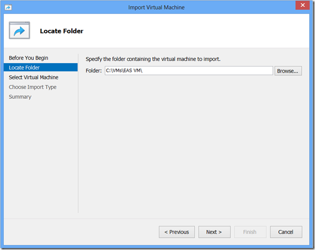 Windows 8 Hyper-V Virtual Machine Import