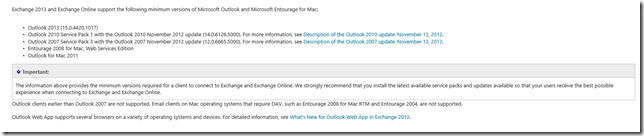 Exchange 2013 System Requirements