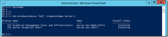 Windows 2012 Get-Windows Feature - Querying a Remote Machine Using -ComputerName