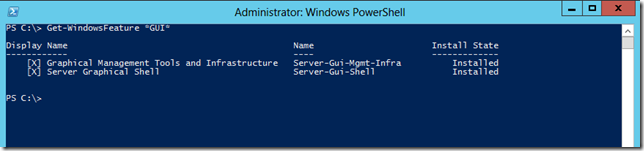 Windows Server 2012 Get-WindowsFeature
