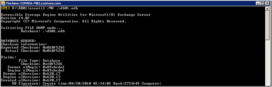 Exchange 2010 Database GUID Same On Second Database Copy = 2733649