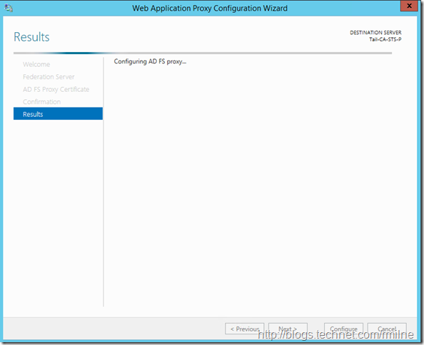 Windows 2012 R2 ADFS Proxy Configuration Starting...