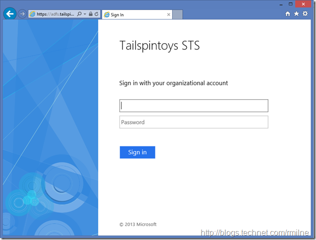 Sign In To The Tailspintoys STS