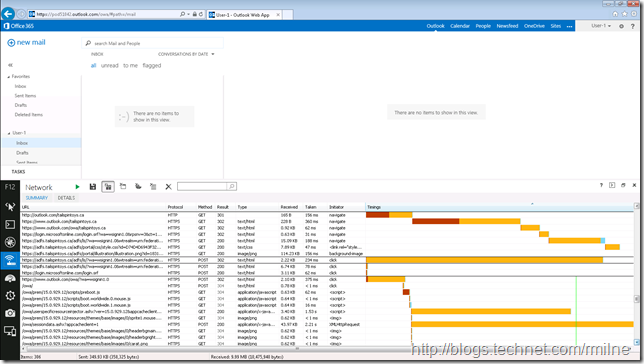 using IE Developer Tools To View SSO Traffic Flow