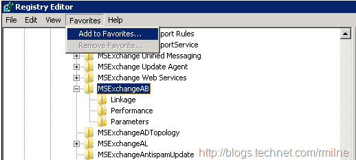 Registry Editor Favourite - Add To Favourites