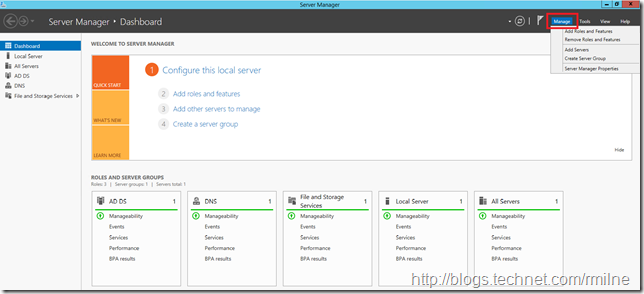 Server Manager Properties