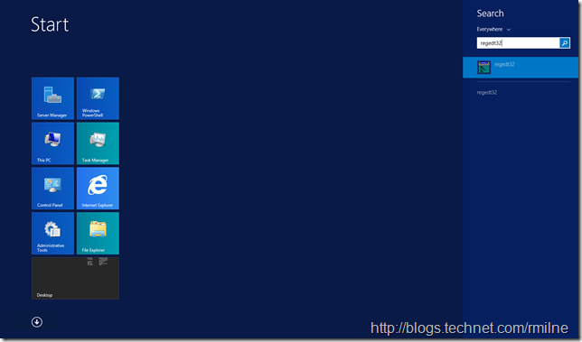 Server 2012 R2 Registry Editor - Regedt32.exe