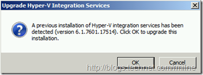 Updating Hyper-V Integration Components