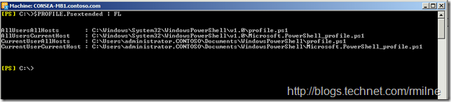 Examining Locations For The Different PowerShell Profile Files