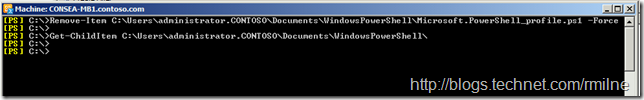 Removing The PowerShell Profile File That Was Created