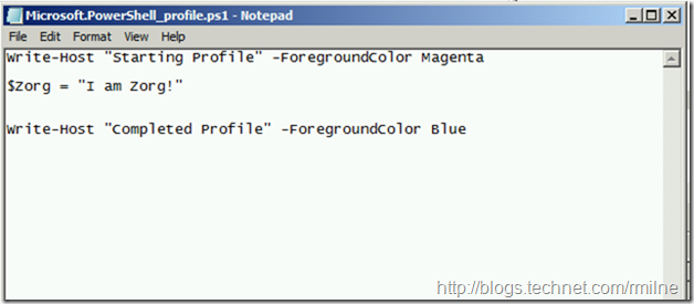Windows PowerShell Profile Script Contents