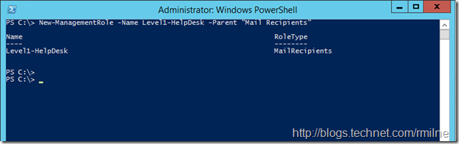 Creating Custom ManagementRole From Mail Recipients