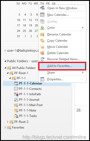 Adding Public Folder As A Favourite In Outlook