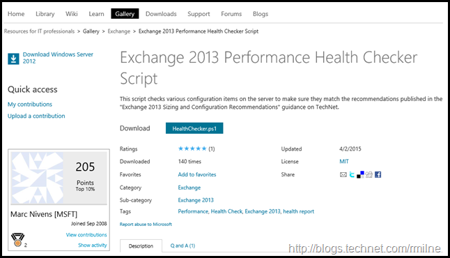 Exchange 2013 Performance Health Checker Script