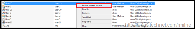 Enable Remote Archive In Exchange 2010 Management Console