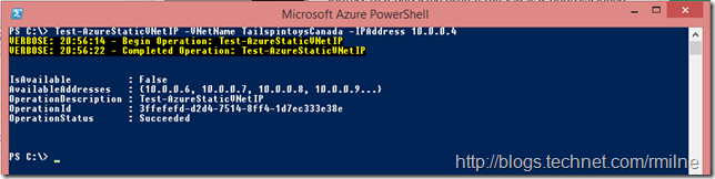 Checking Which Azure IP Addresses Are Available Using Microsoft Azure PowerShell
