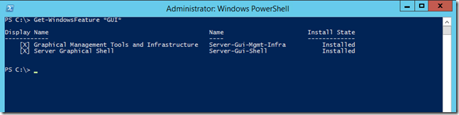 Windows Server 2012 R2 Get-WindowsFeature