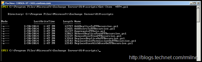 Exchange 2010 Provided Scripts To Manage Public Folders