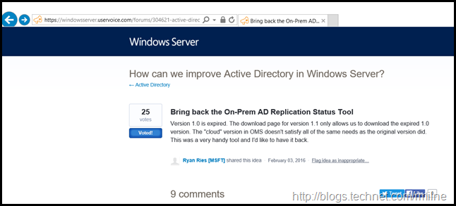 Active Directory Replication Status Tool On Windows Server Uservoice