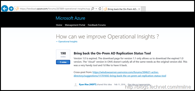 Active Directory Replication Status Tool On Azure Feedback