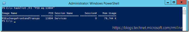 Using Tasklist to Get Process Name From A PID