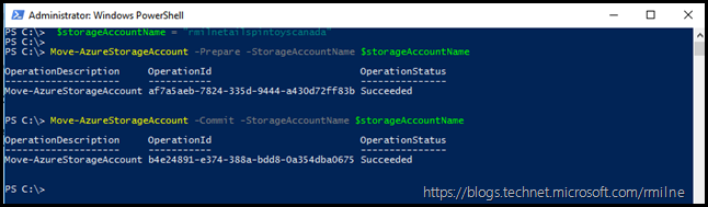 Migrating Storage Account To Azure RM