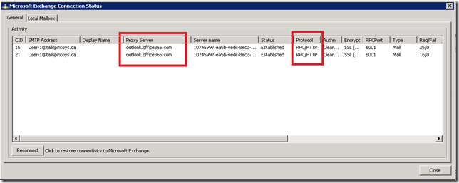Outlook 2010 With MAPI/HTTP Disabled