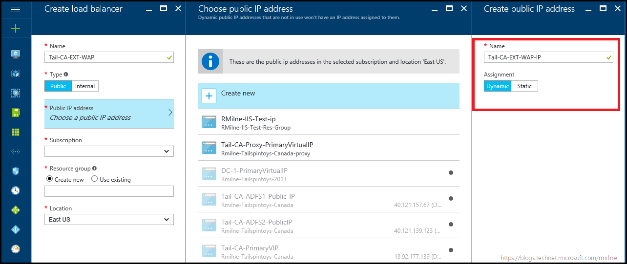 Creating New Public IP Resource For Azure RM External Load Balancer