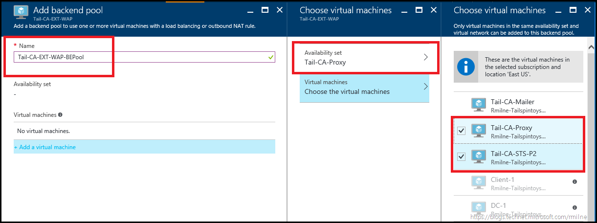Adding VMs to Azure RM Backend Pool
