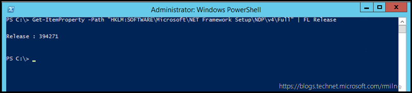 Verify .NET Framework Installed Using PowerShell