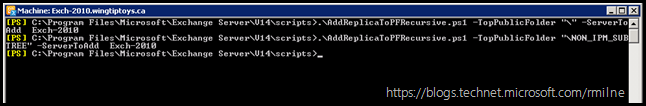 Adding Public Folder Replicas To Exchange 2010 - Finally