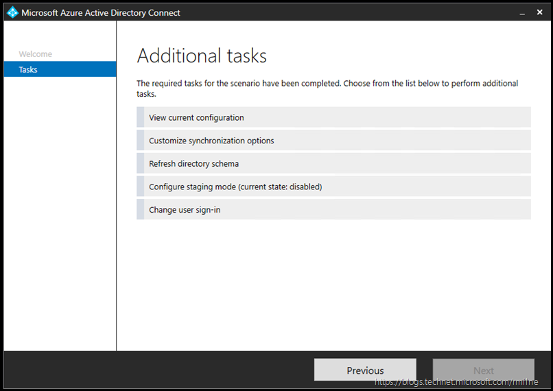 Azure AD Connect - Additional Tasks