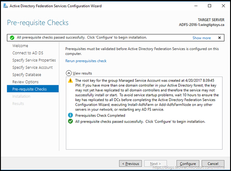 KDC Root Key Not Yet Replicated