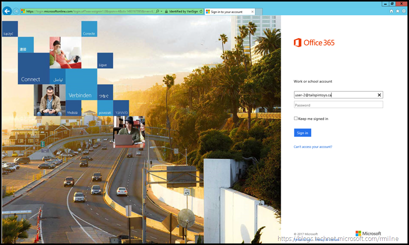 Office 365 Logon Page - California Highway