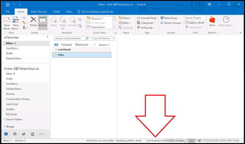 Outlook 2016 Unable to Connect