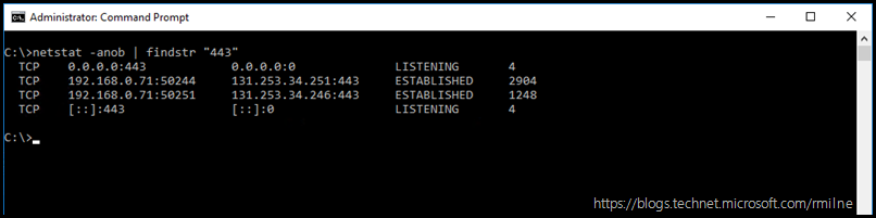 Verifying SSL Listening Ports Using Netstat