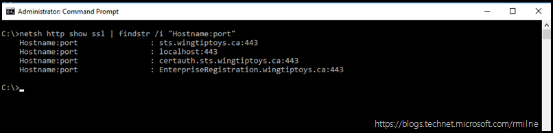 Verifying SSL Bindings Using Netsh