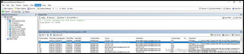 NetMon - RDP On TCP 3389 Working As Expected