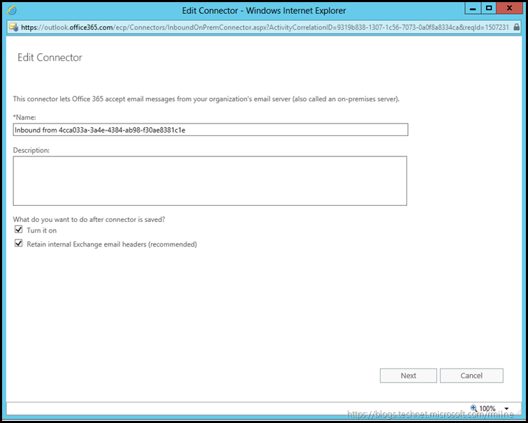 Newer Hybrid Mail Flow Inbound Connector  - Inbound From