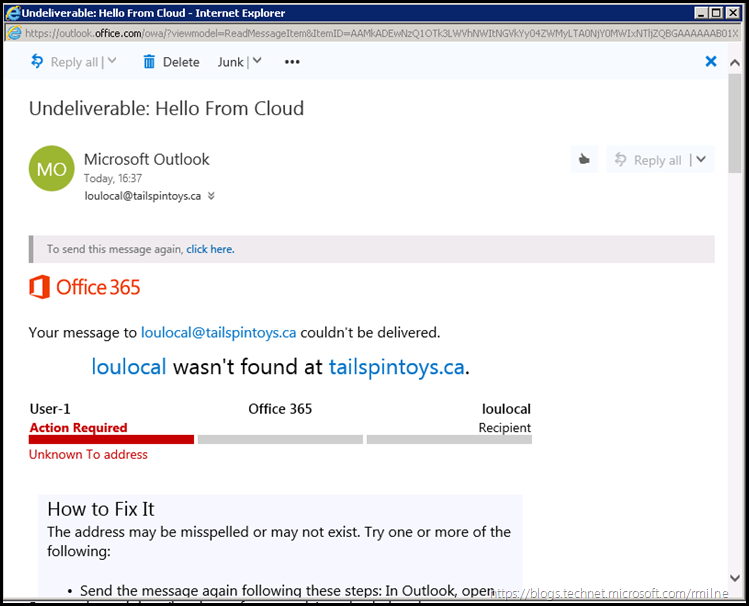 mail pilot office 365