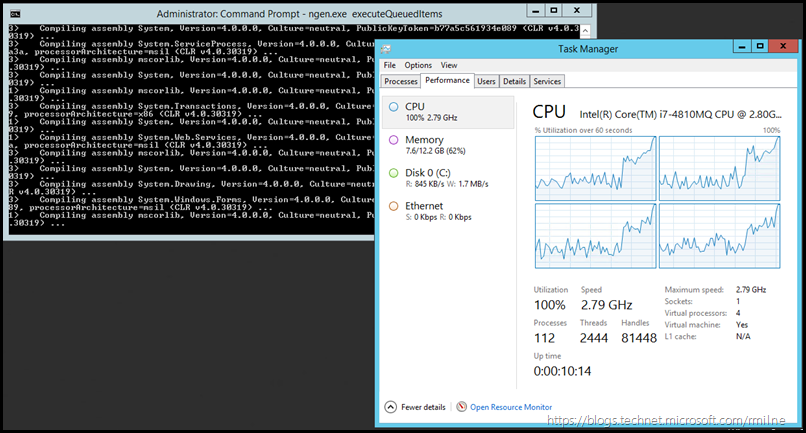 Running Ngen.exe To Execute Queued Compilation Jobs