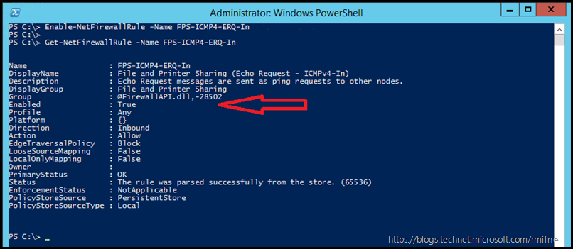 Allowing ICMP Through Windows Firewall Using PowerShell
