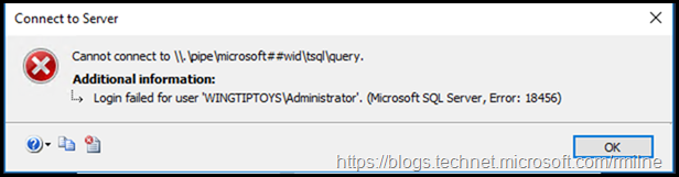 OOPS! Login Failed - SQL Error 18456 As You Probably Did Not Elevate SSMS