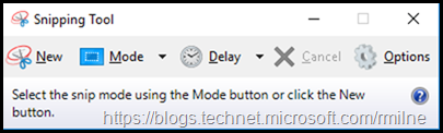 Windows 10 Snipping Tool